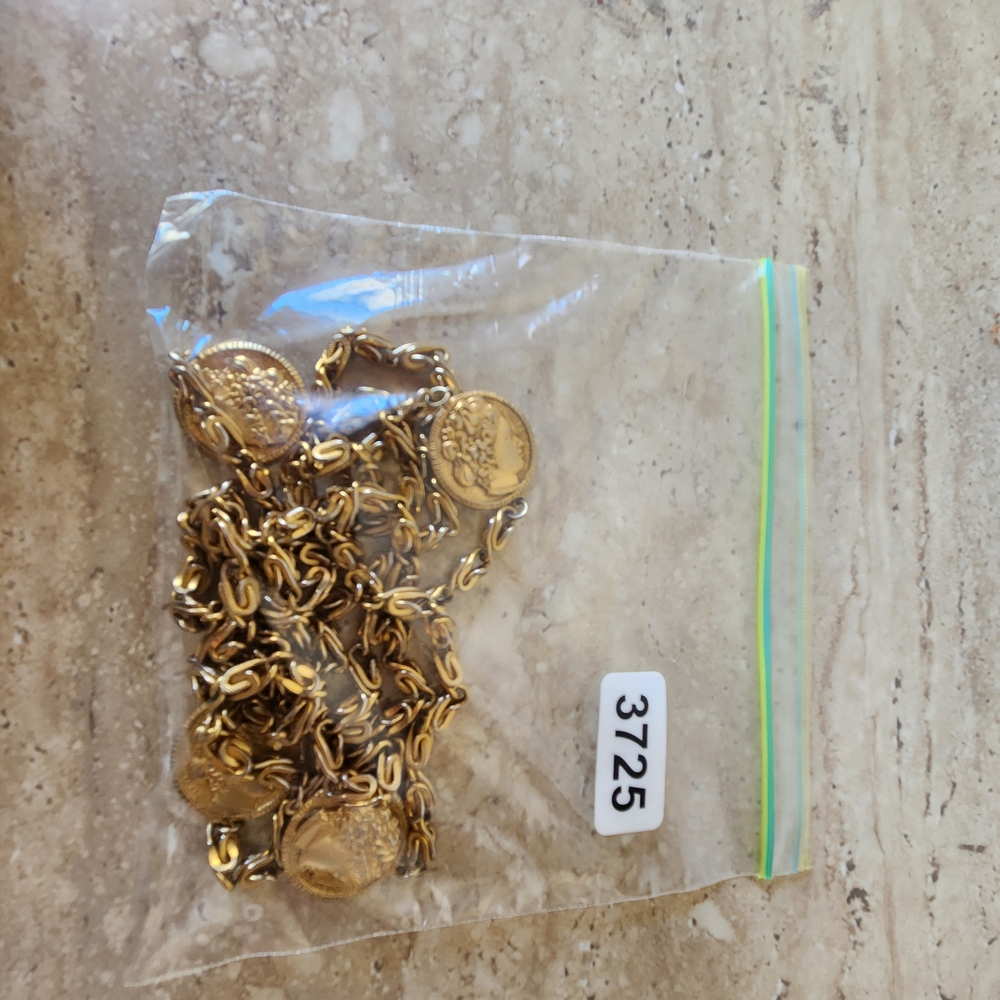 Gold Coin Layered Necklace - Women Jewelry - Picture 7 of 7